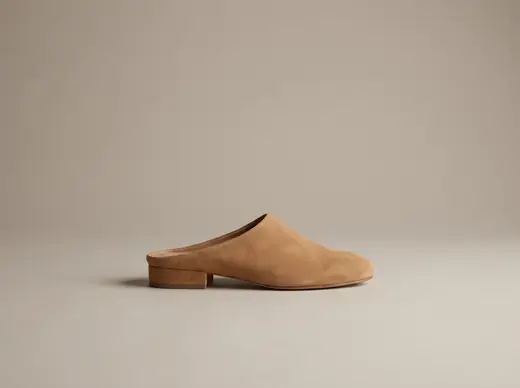 Suede mule